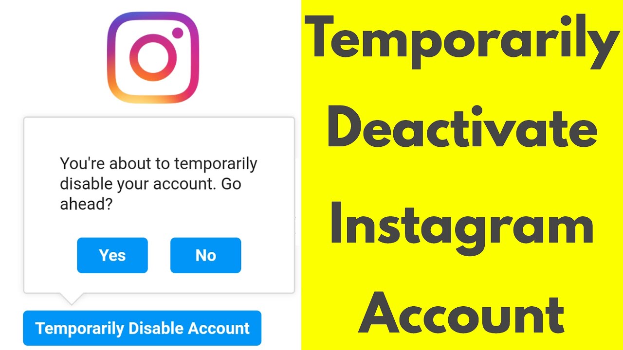 How to delete Instagram account temporarily 2023